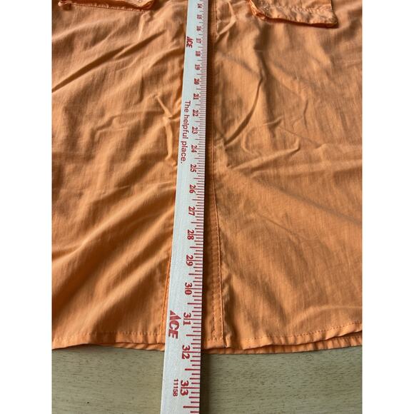 Bimini Bay Shirt Mens 2XL Short Sleeve Orange Vent Pocket XXL Fishing Gorpcore - Picture 6 of 8